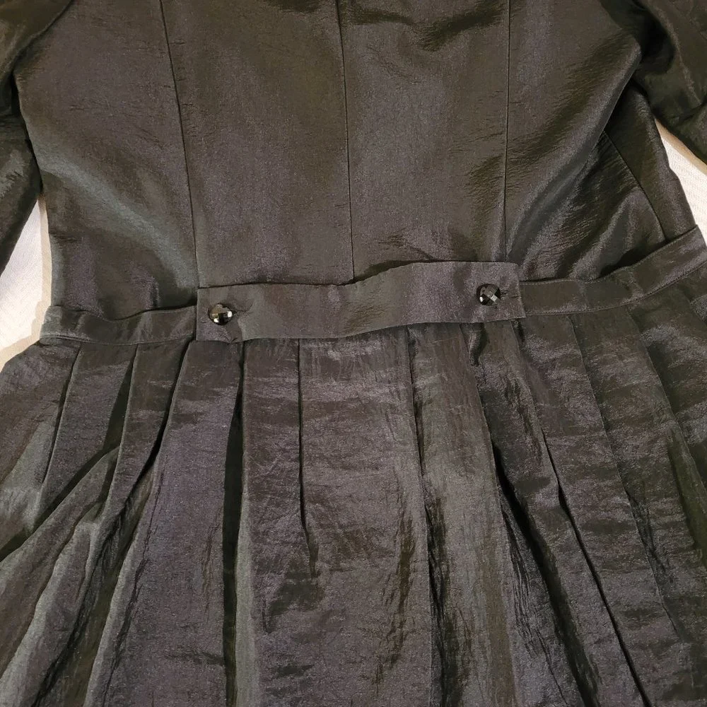 Simon Chang Vintage 90s Tuxedo-Style Jacket, Convertible, Black - Picture 3 of 9